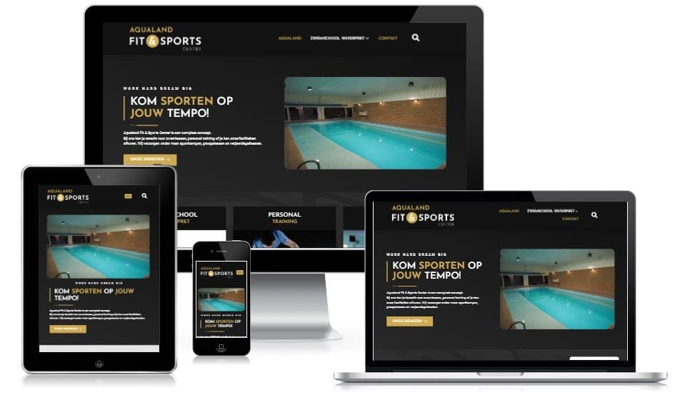 Aqualand sports and fit center website